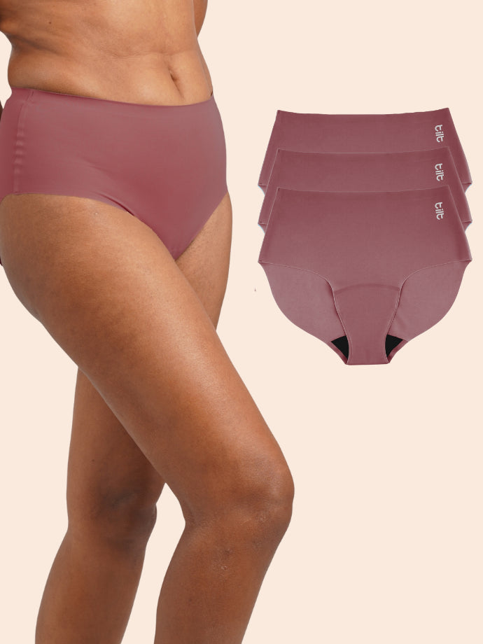 Pack of 3 - Moisture-Wicking Seamless Underwear - Gúlab Pink