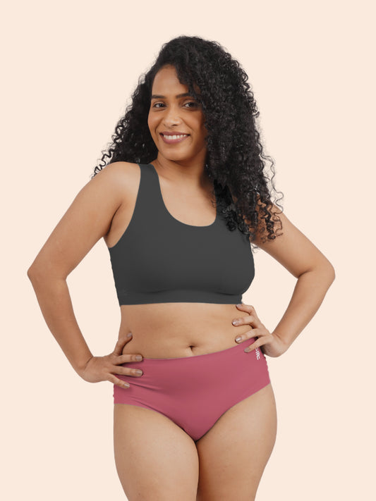 Pack of 5 - Moisture-Wicking Seamless Underwear - Gúlab Pink