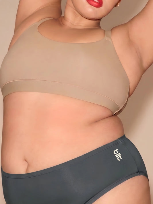 Grey Bamboo Absorbent Underwear