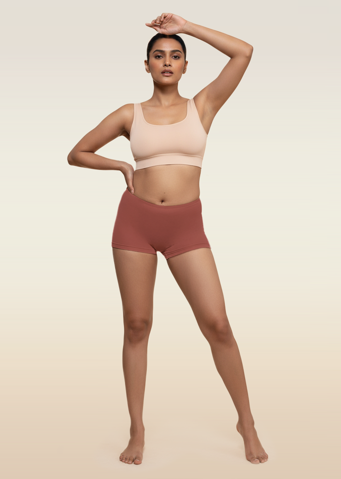 Red Absorbent Boyshorts