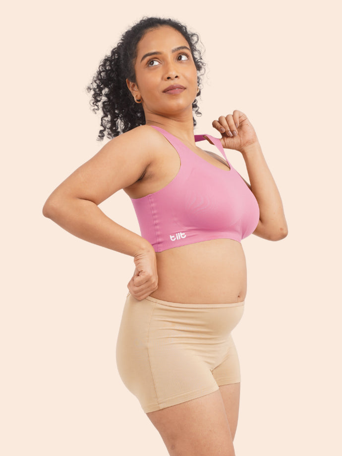 Moisture-Wicking Modal Fabric Boyshorts - Beige