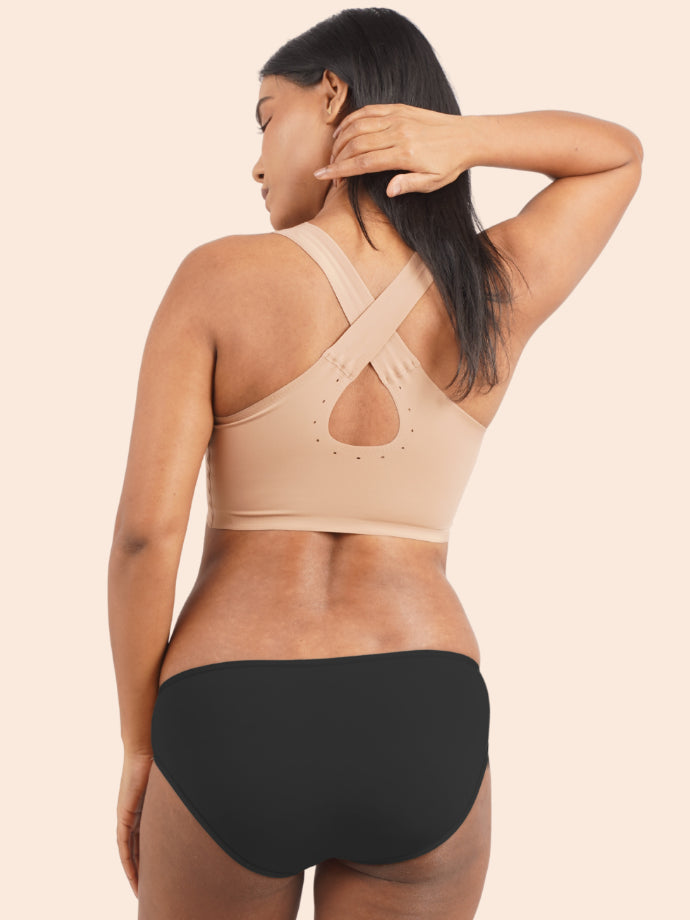 Moisture-Wicking Modal Underwear - Panther Black Low-waist