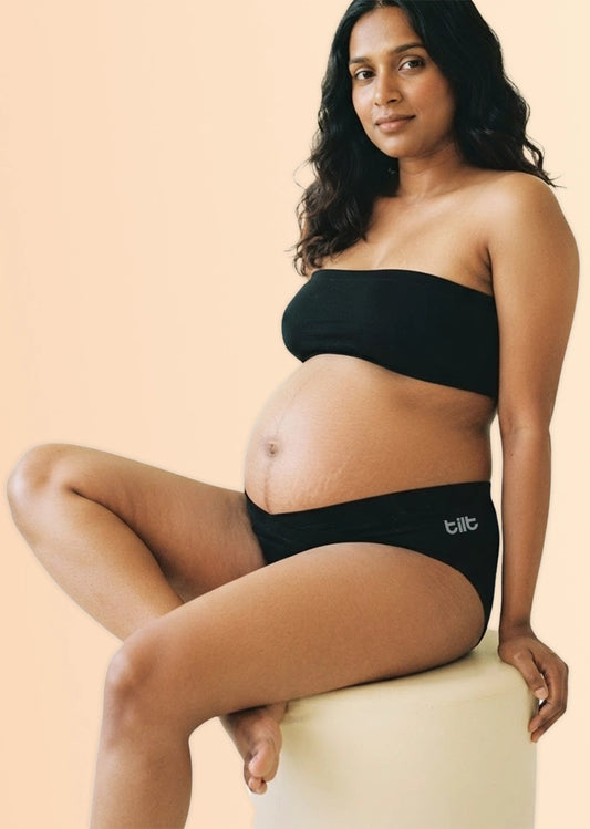 Assorted 4 Pack - Leakproof Maternity Underwear - Below Bump