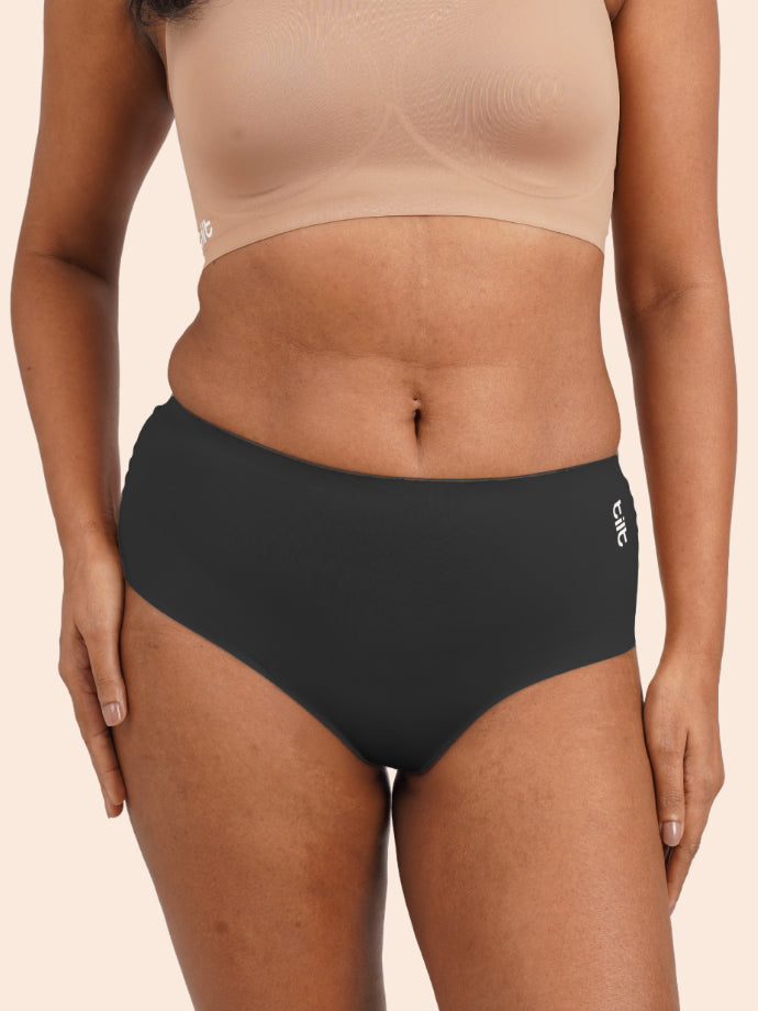 Pack of 3 - Moisture-Wicking Seamless Underwear - Aero Black