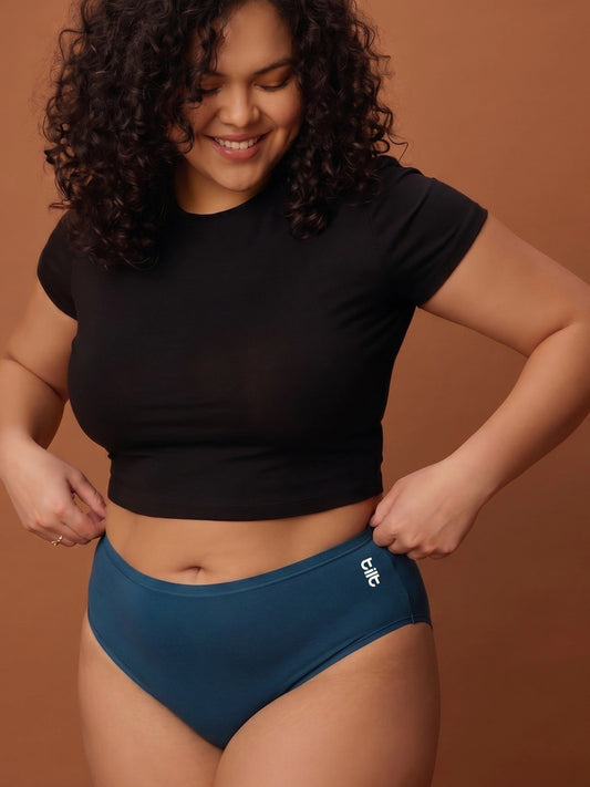 5 Pack - Blue Bamboo Absorbent Underwear