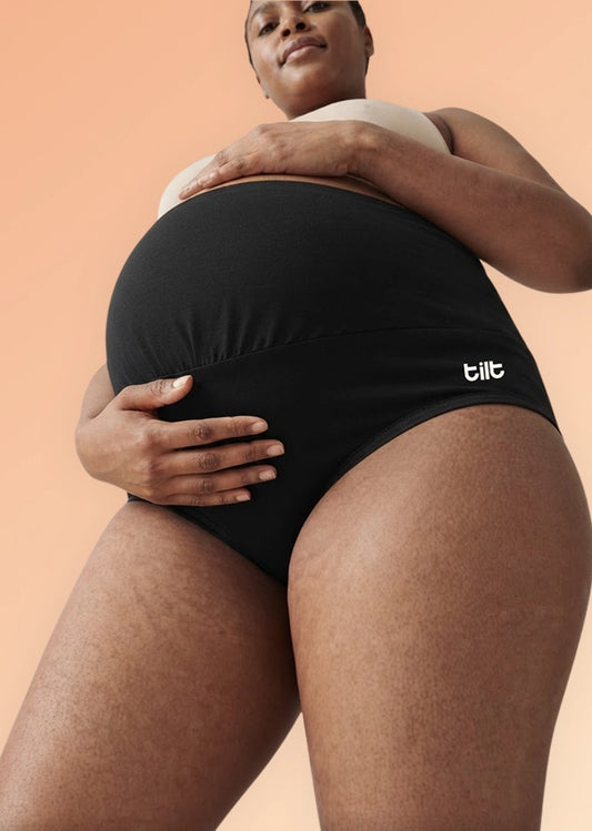 3 Pack - Leakproof Maternity Underwear Black - Over Bump