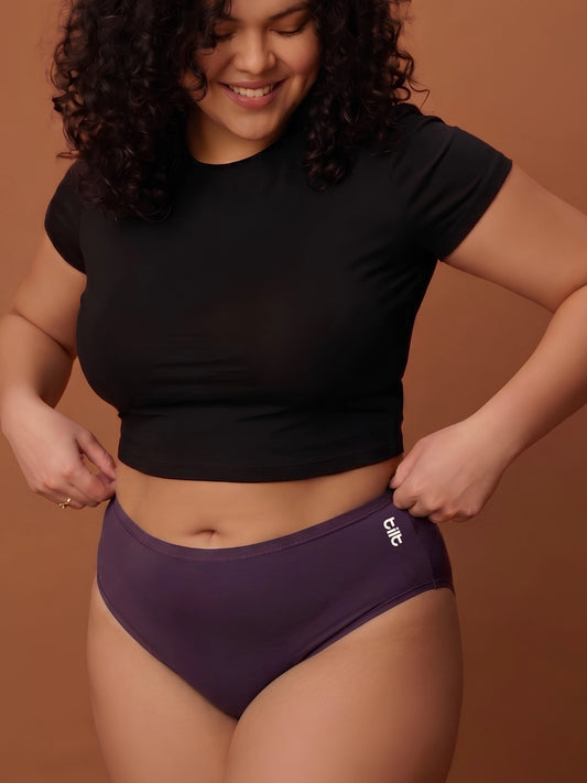 5 Pack - Violet Bamboo Absorbent Underwear