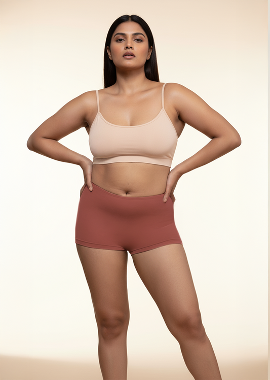 Red Absorbent Boyshorts