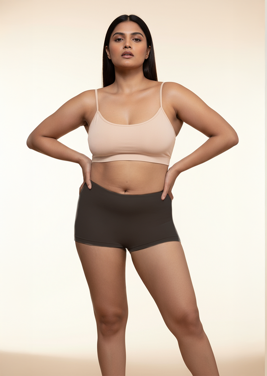 5 Pack - Black Absorbent Boyshorts