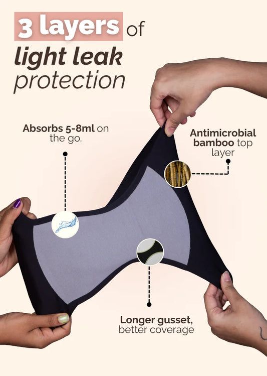 3 Pack - Green Mid-waist Seamless Underwear
