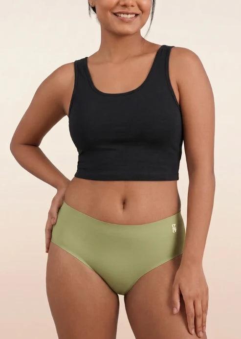 Assorted 3 Pack - Basics Mid-waist Seamless Underwear