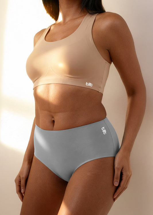 4 Pack - Grey Seamless Underwear