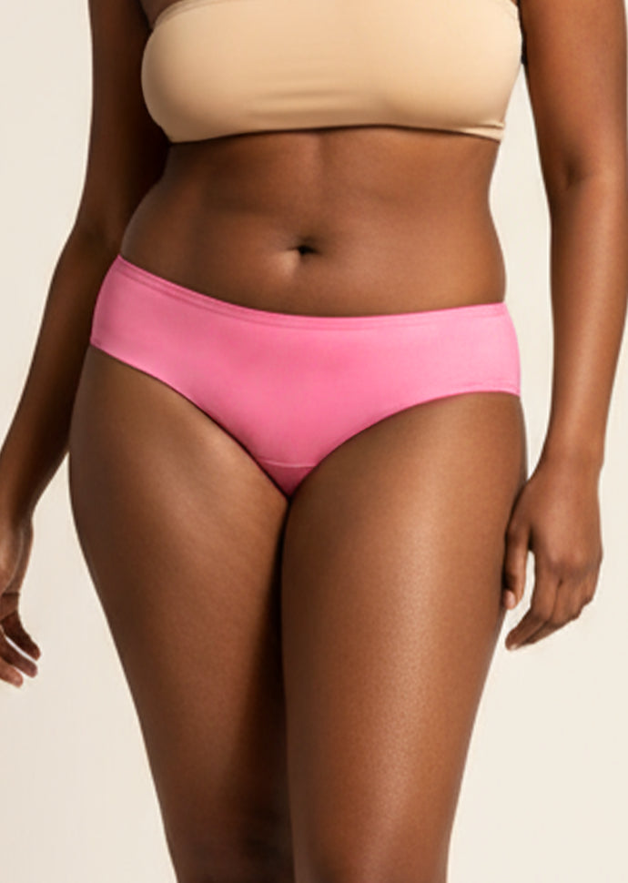 4 Pack - Pink Low-waist Absorbent Underwear