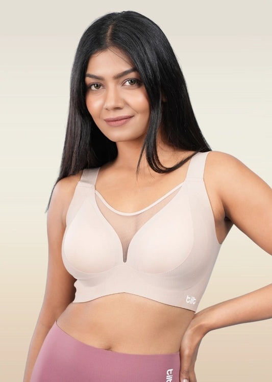 Beige Minimiser Bra - 2 Pack