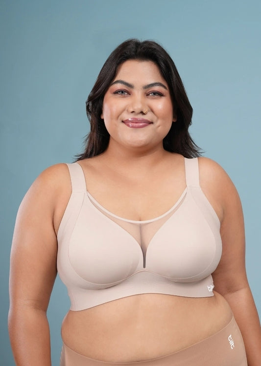Beige Minimiser Bra