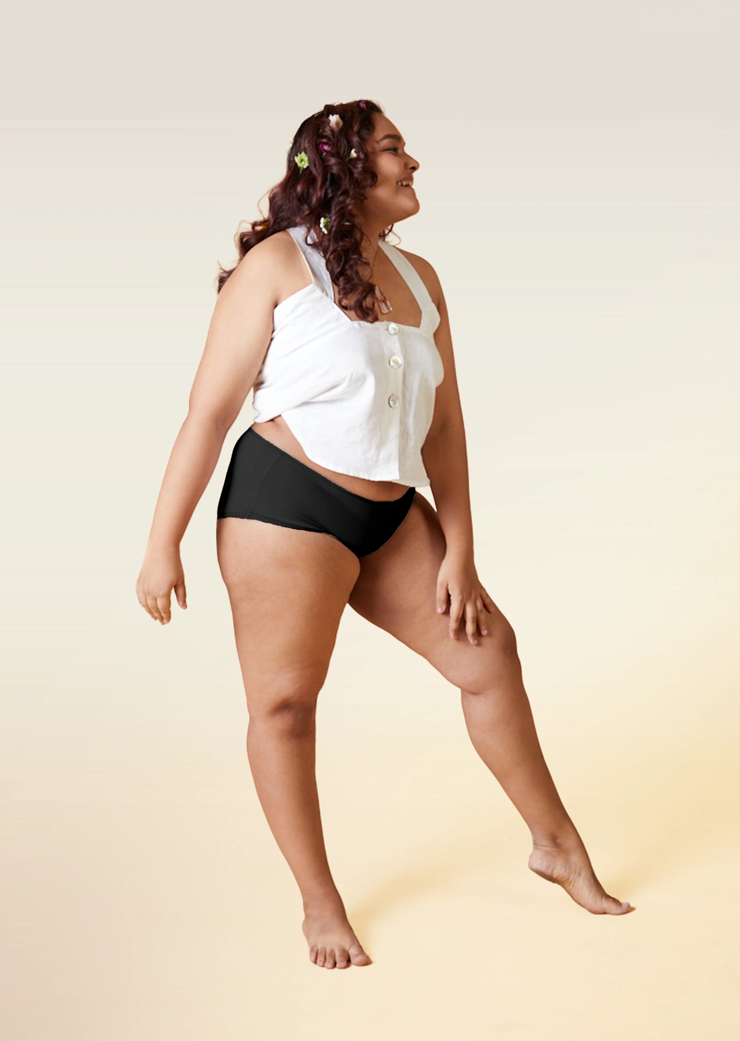 Black High-waist Bamboo Underwear