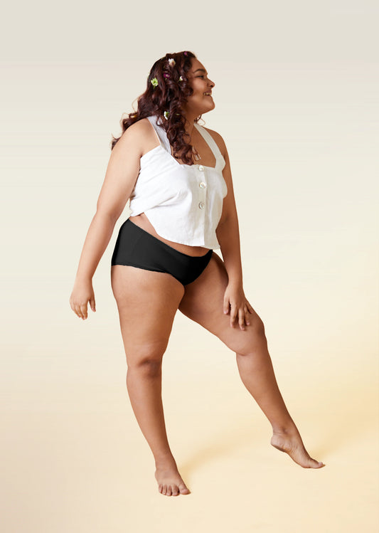 2 Pack - Black High-waist Bamboo Underwear