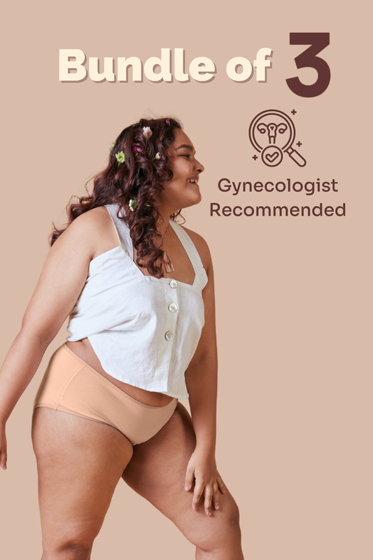 Latte Modal Fabric Underwear Bundle of 3 | Gynec Recommended Underwear for Women | Tilt Intimates