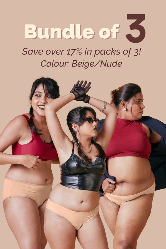 Latte Modal Fabric Underwear Bundle of 3  | Tilt Intimates
