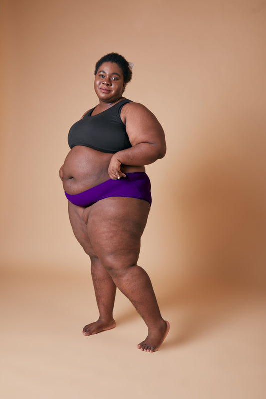 Tilt modal fabric underwear – violet panties for women, soft and seamless.