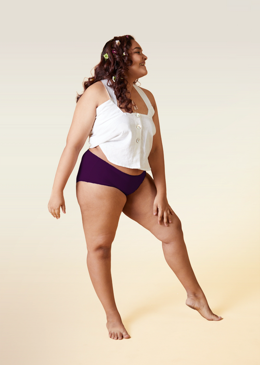 3 Pack - Violet Mid-waist Absorbent Underwear