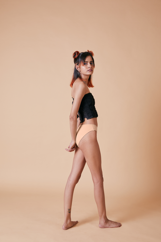Tilt Latte modal underwear – beige panties for women, seamless comfort.