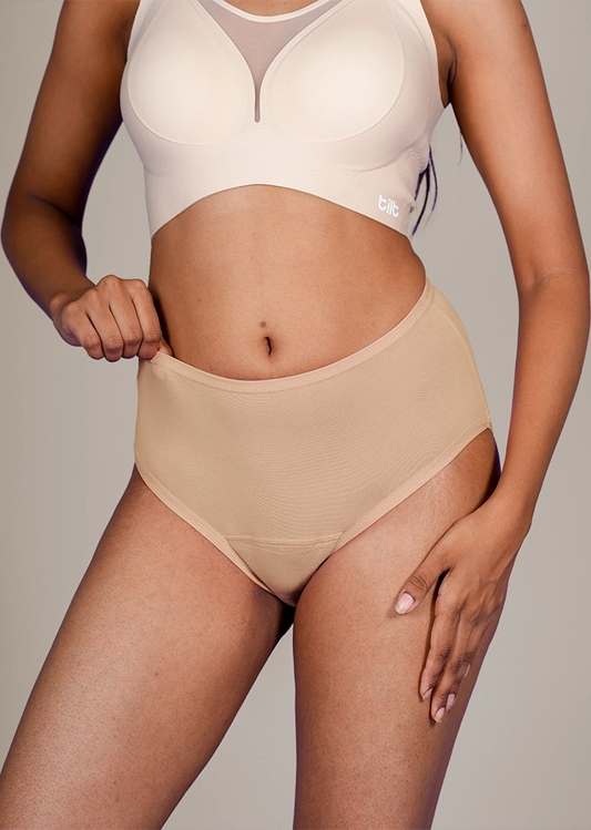Assorted 5 Pack - High-waist Cotton Absorbent Underwear