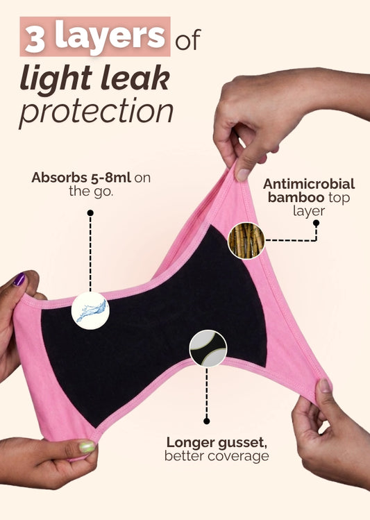 Assorted 3 Pack - Bamboo Absorbent Underwear