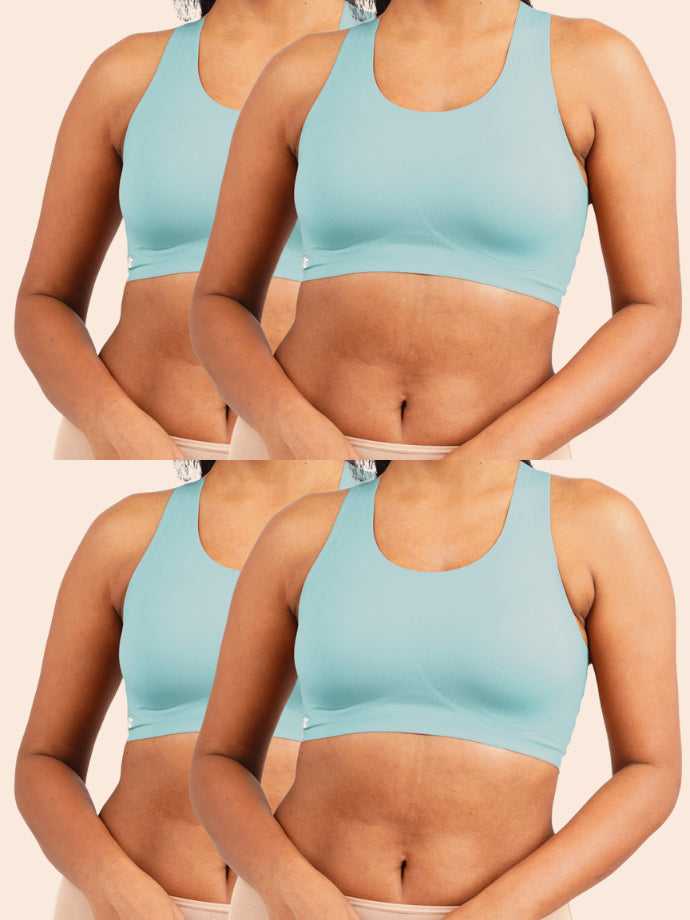 Pack of 4 - Tilt x Dr. Cuterus Fursat Bra - Racerback Blue