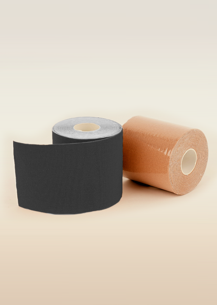 2 Pack - Black and Beige Boob Tape
