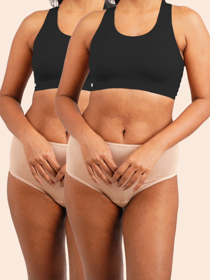 Pack of 2 - Tilt x Dr. Cuterus Fursat Bra - Racerback Black