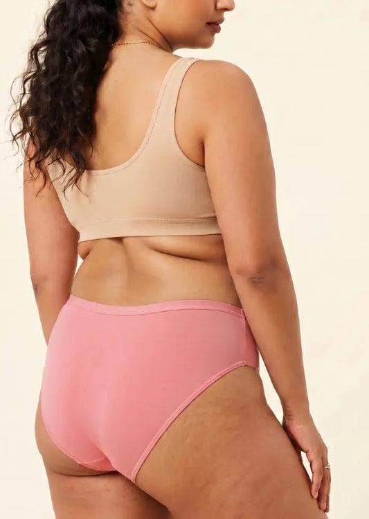 Pink Bamboo Absorbent Underwear
