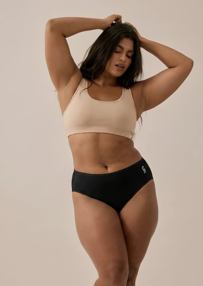 Black Bamboo Absorbent Underwear