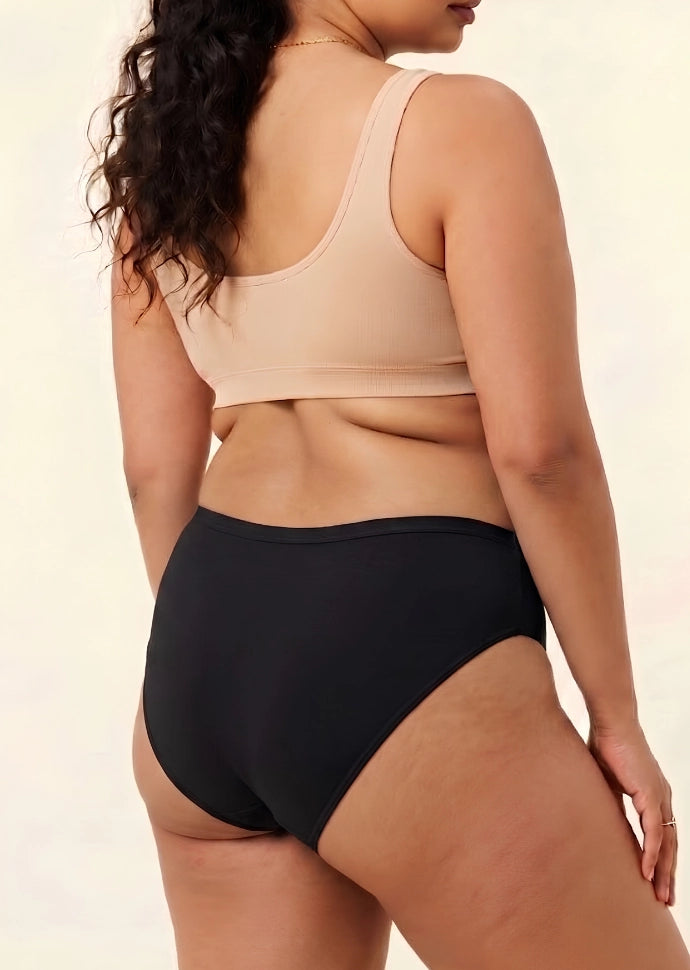 Black Bamboo Absorbent Underwear