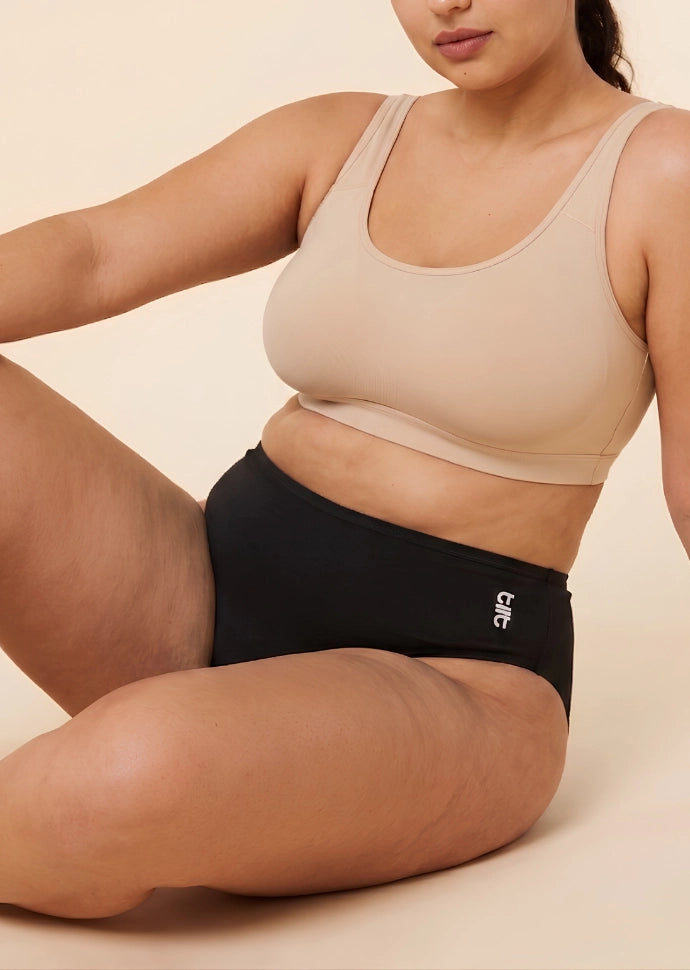 Black Bamboo Absorbent Underwear