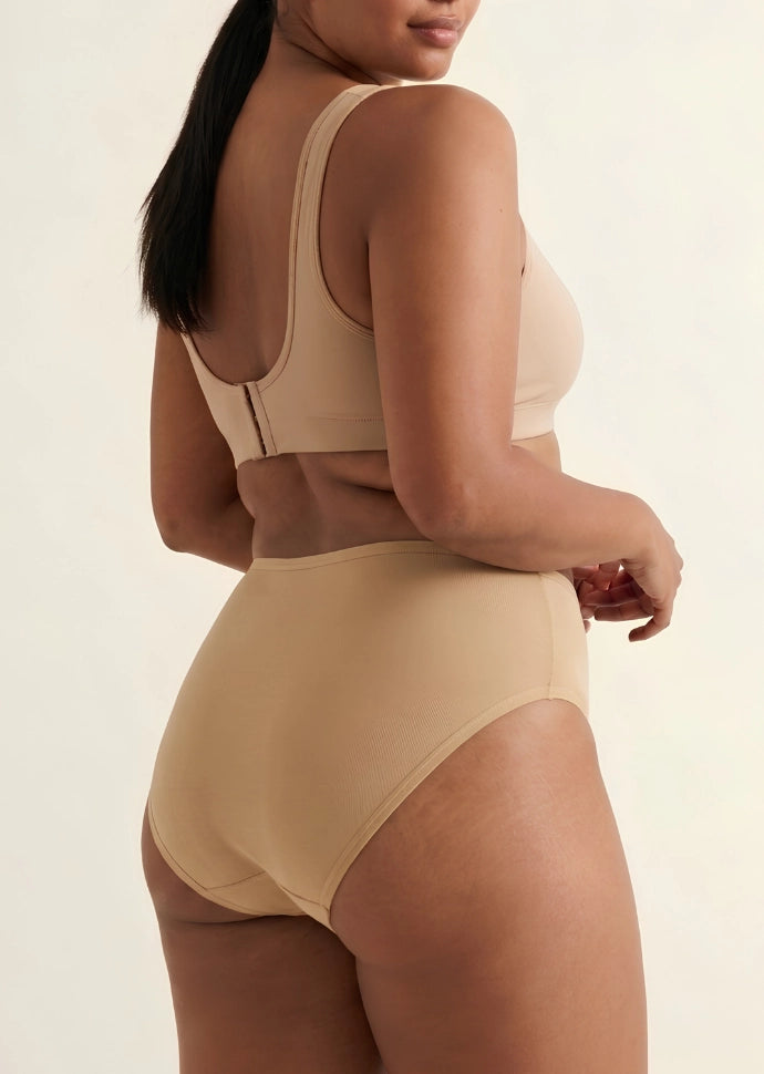 Beige Bamboo Absorbent Underwear