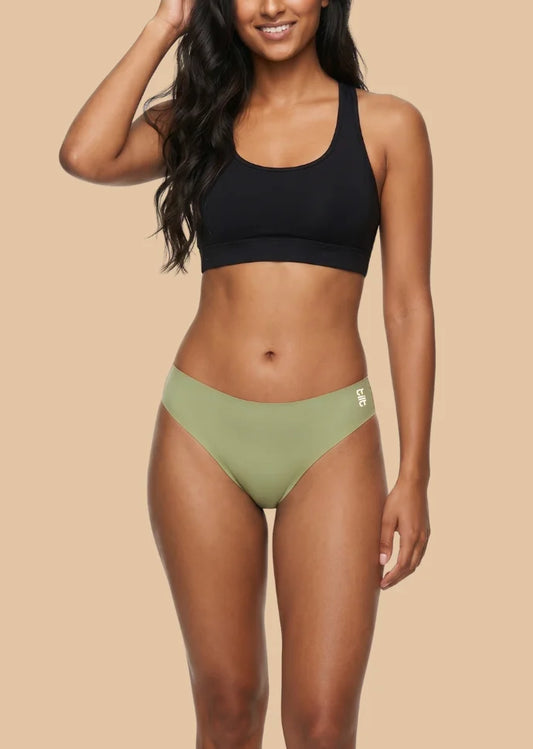 2 Pack - Green Low-waist Seamless Underwear