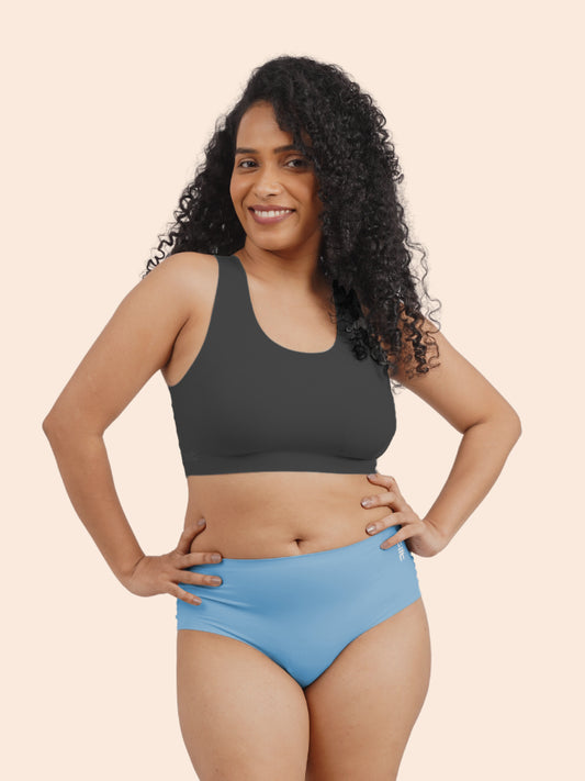 Pack of 5 - Moisture-Wicking Seamless Underwear - Ocean Blue