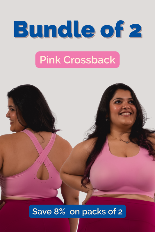 Pink Crossback - Pack of 2 Fursat Bra