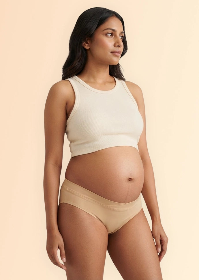 Assorted 4 Pack - Leakproof Maternity Underwear - Below Bump