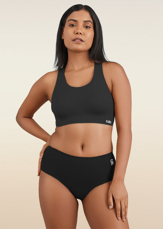 3 Pack - Black Seamless Underwear