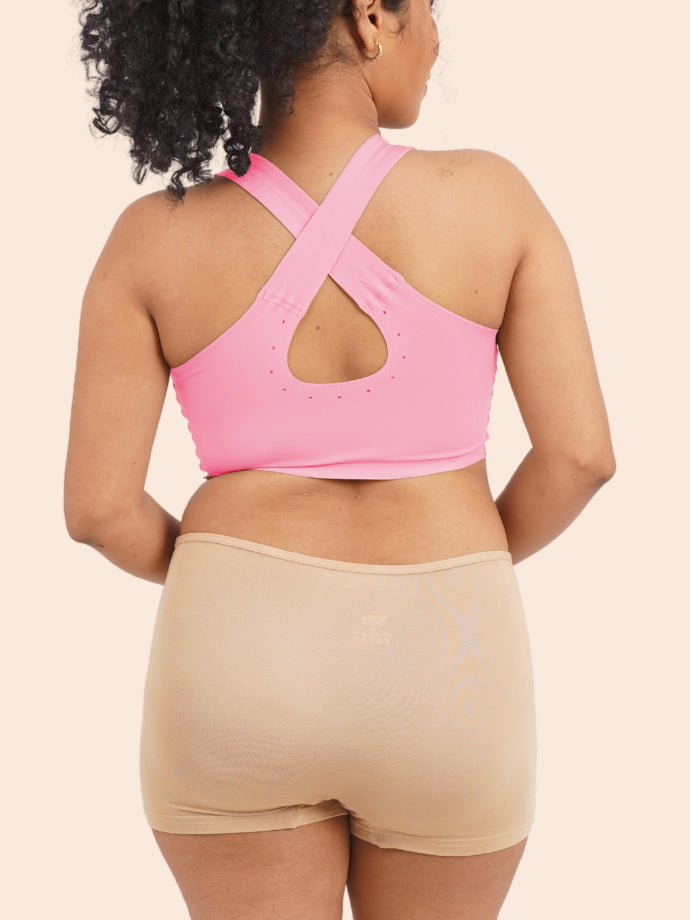 Moisture-Wicking Modal Fabric Boyshorts - Beige