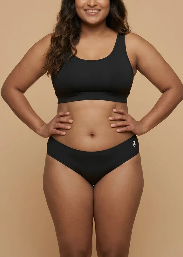 Black Low-waist Seamless Underwear