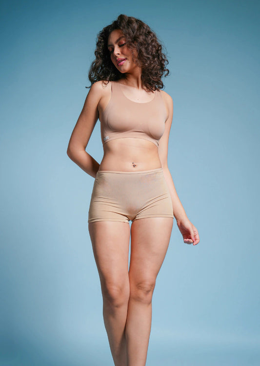 Beige Absorbent Boyshorts