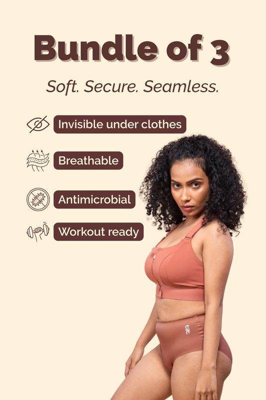 Gulab Pack of 3 - Rose Gold Seamless Undies