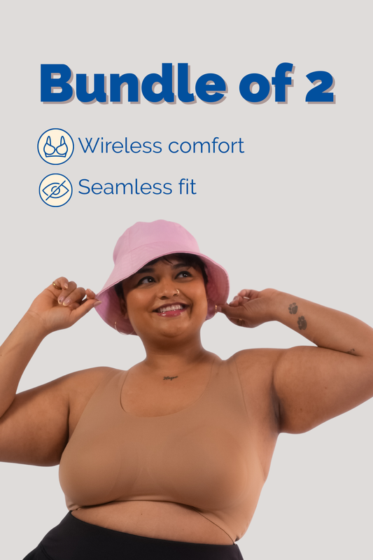Beige Crossback - Pack of 2 Fursat Bra