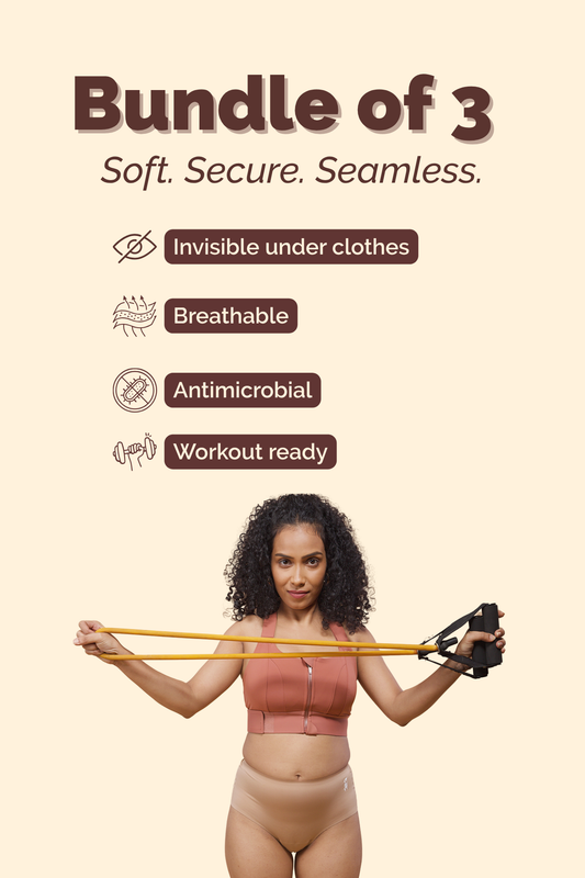 Dune Pack of 3 - Beige Seamless Undies