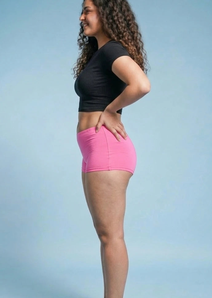 4 Pack - Pink Absorbent Boyshorts