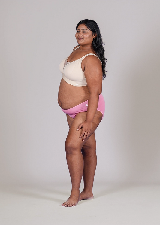2 Pack - Pink Bamboo Absorbent Underwear