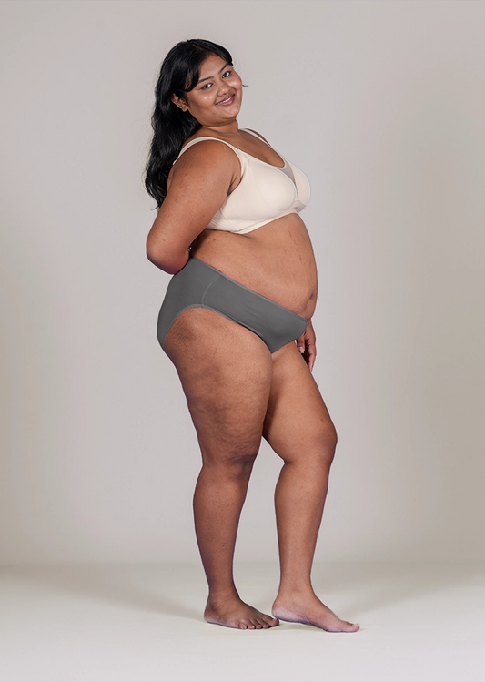 3 Pack - Grey Bamboo Absorbent Underwear